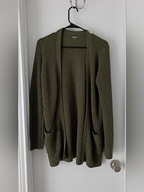 Olive Green Cardigan